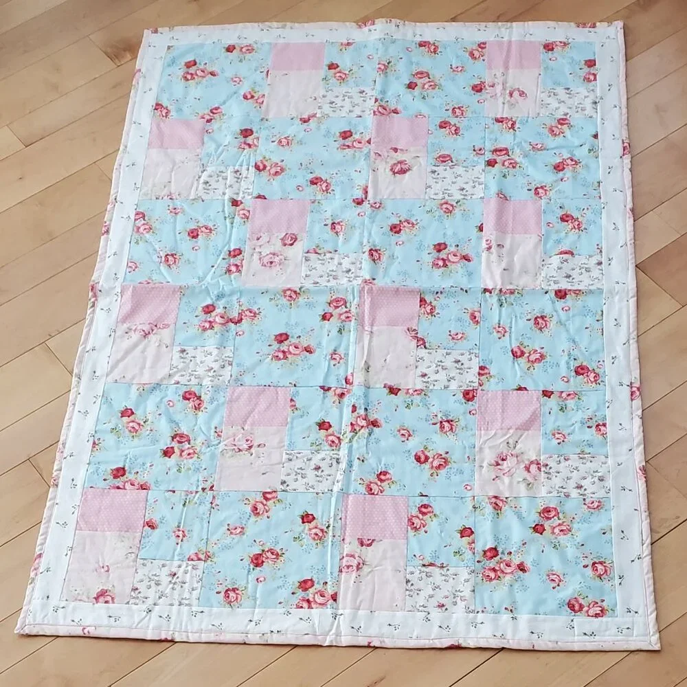 Handmade Patchwork Quilt Multicolor Not Pre-Washed 40